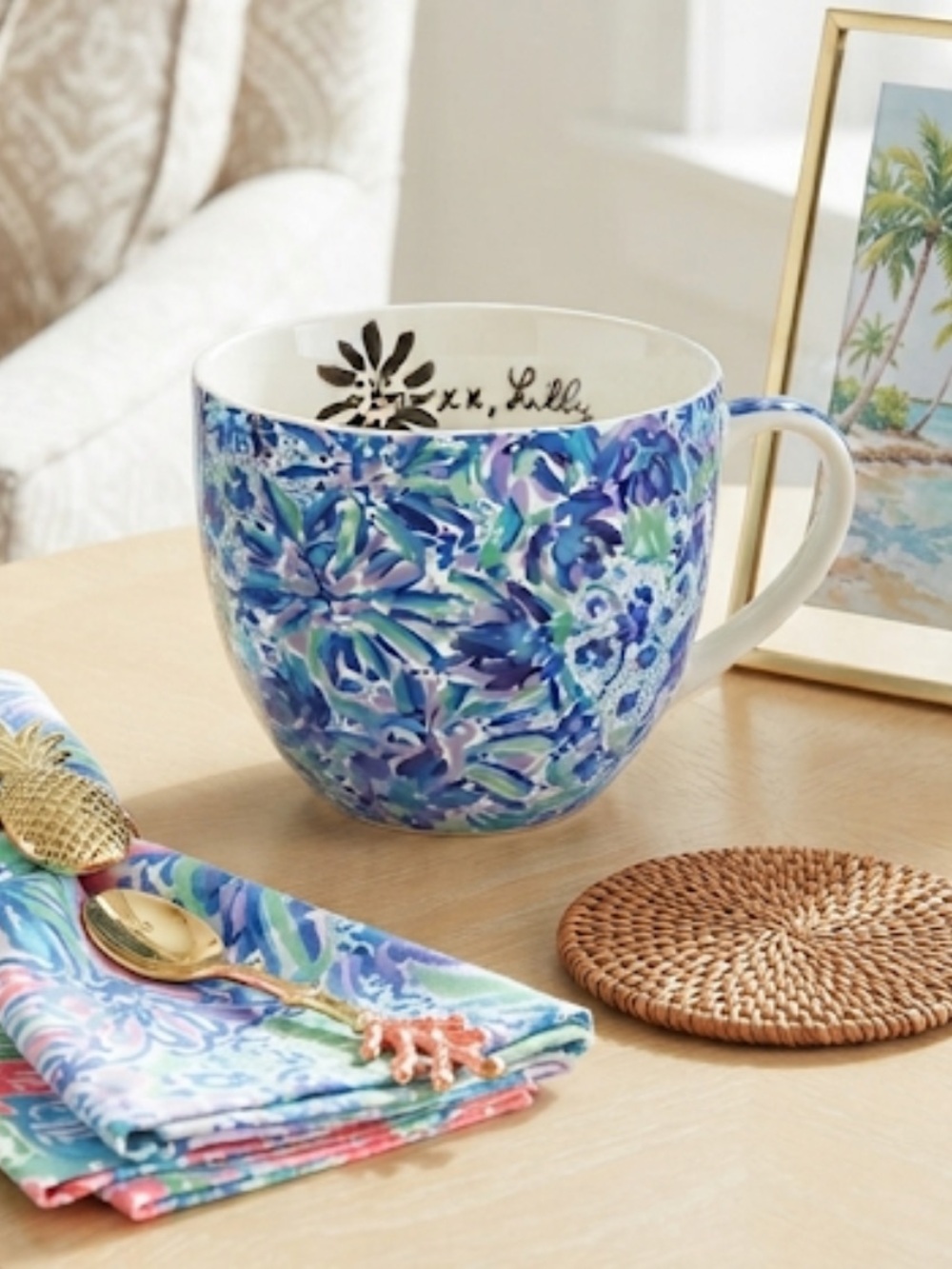 Lilly Pulitzer ceramic mug